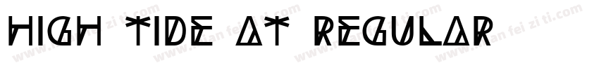 High Tide AT Regular字体转换